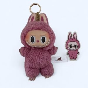 ✰ the monsters - labubu exciting macaron vinyl face blindbox series - lychee ber